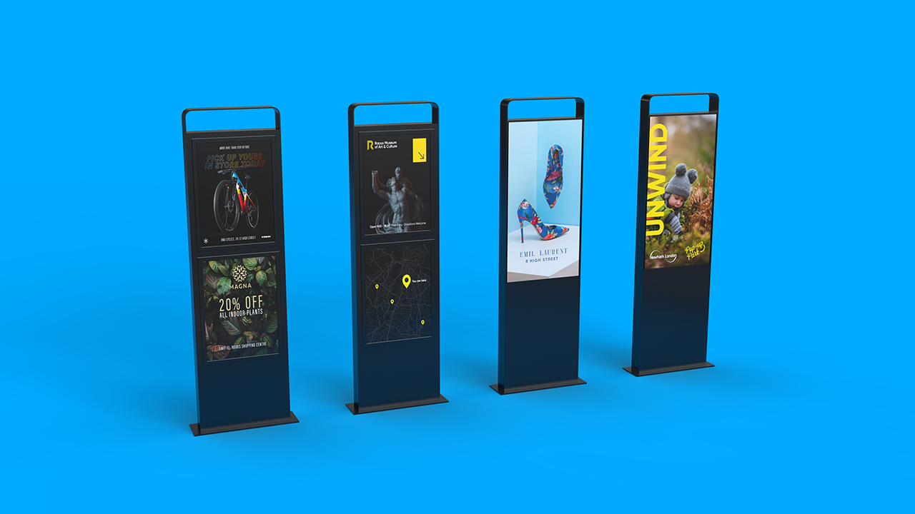 3D street furniture monolith renders for Citi System.