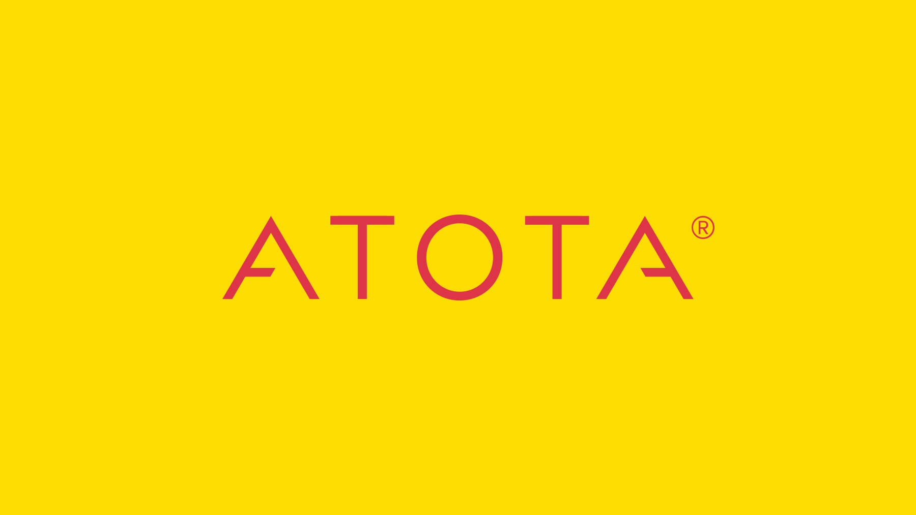 Type-only brand identity design for Atota Communications.
