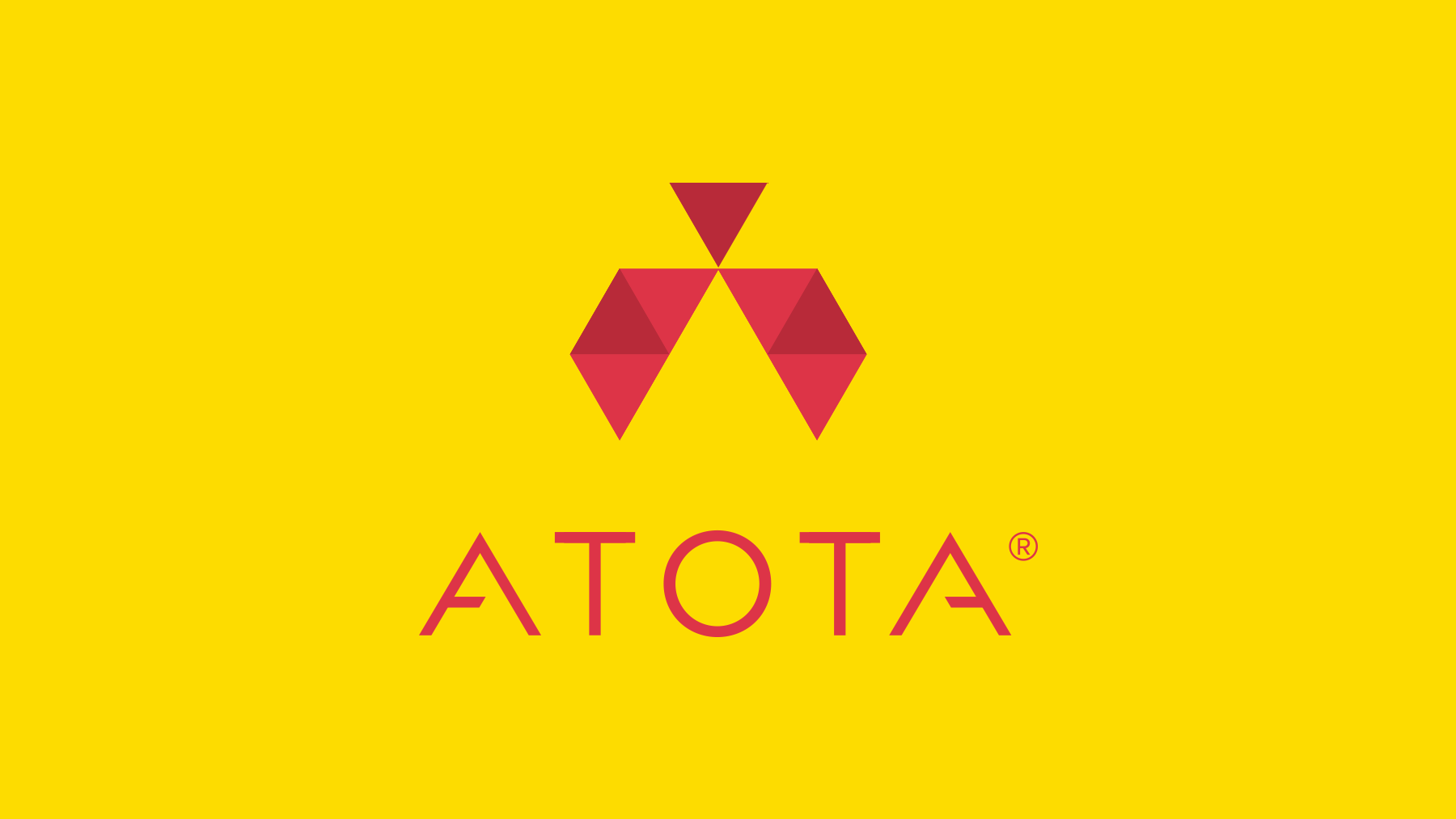 Geometric brand identity design for Atota Communications.