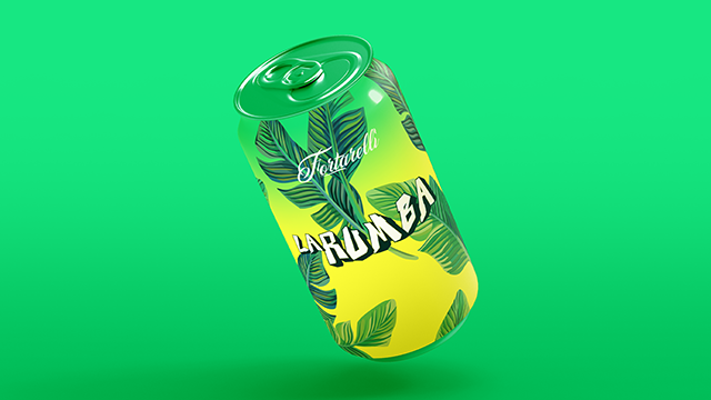 Brazillian soft drinks packaging design for La Rumba.