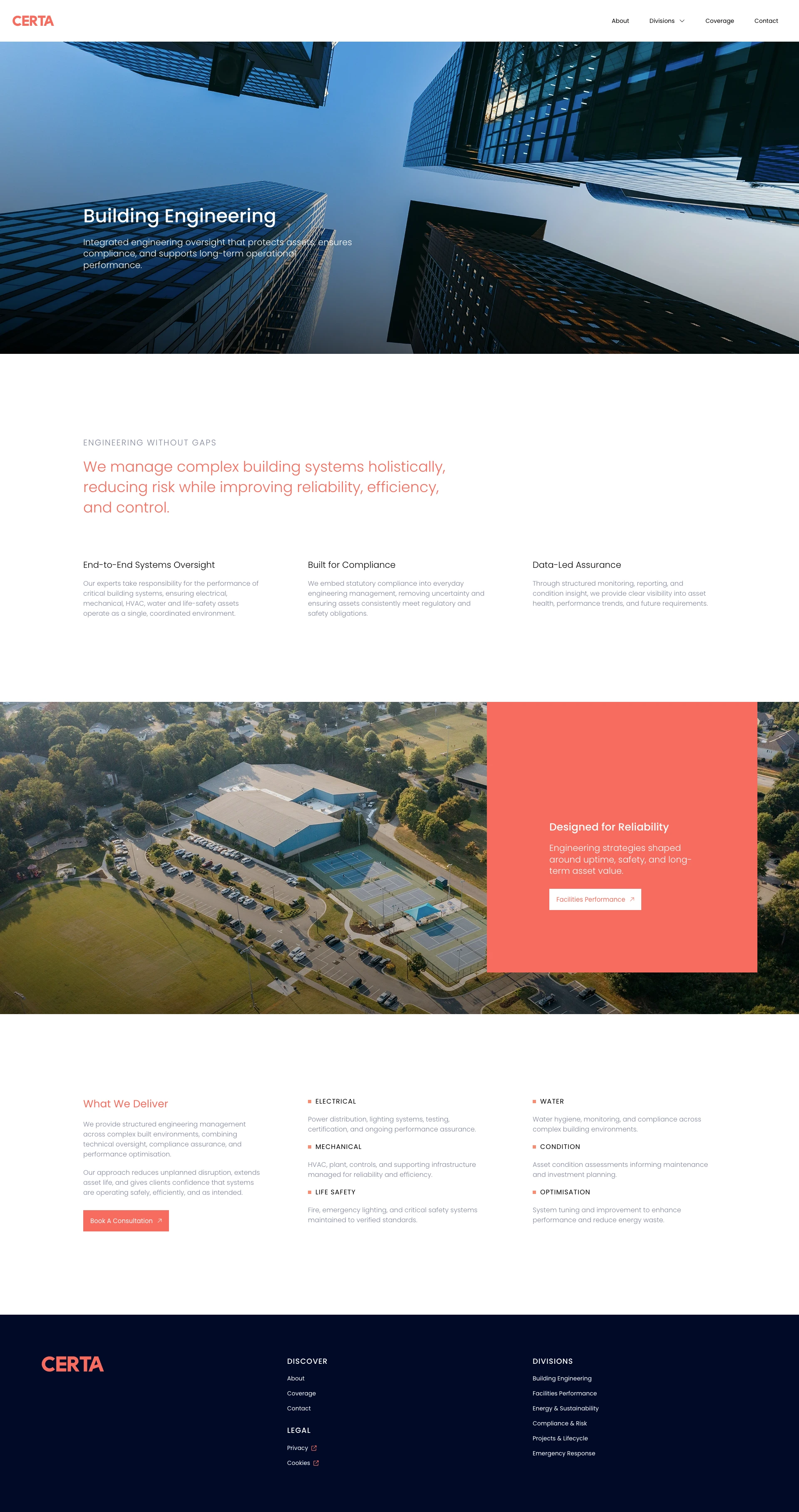 Web Page Design For Certa FM.