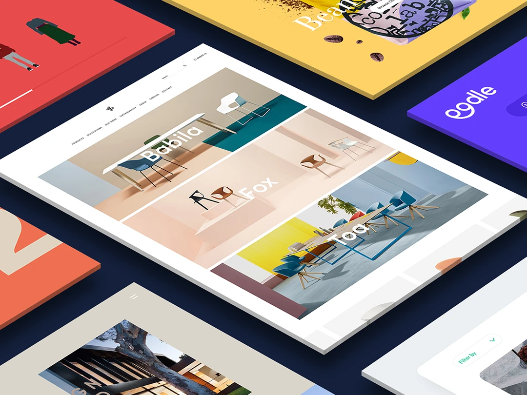 Web Design Projects For Hertfordshire Businesses On A Tiled Graphic.