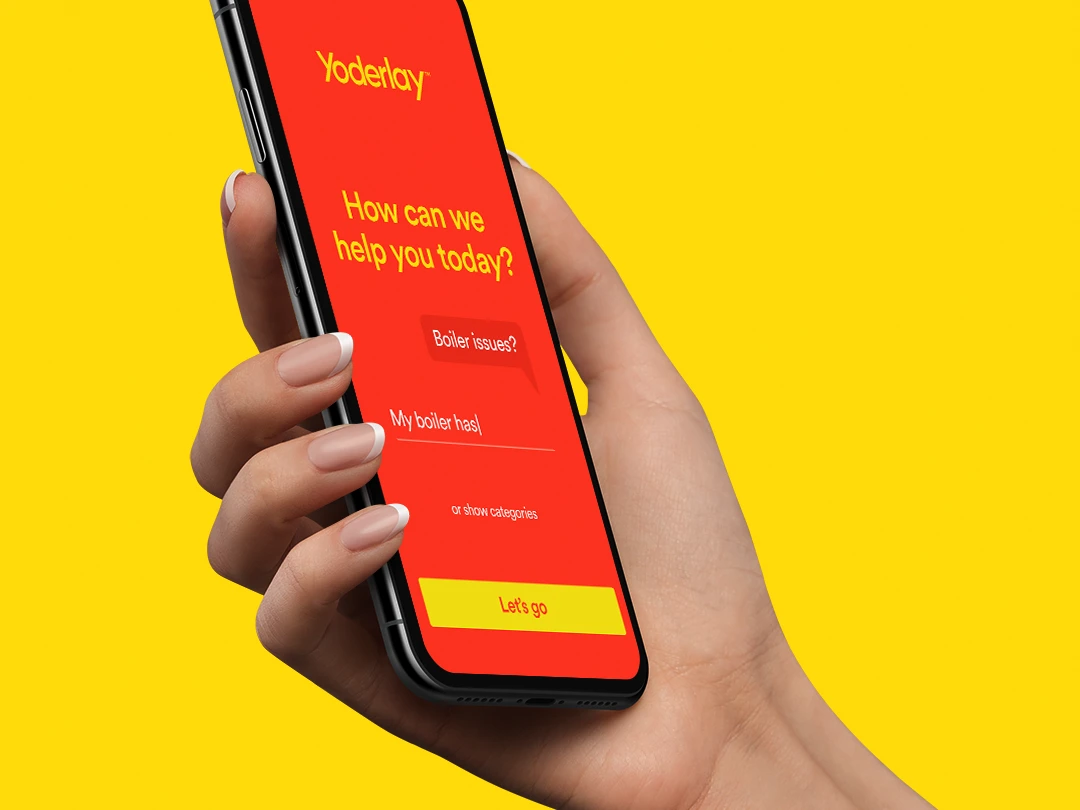 Yoderlay Mobile App Design.